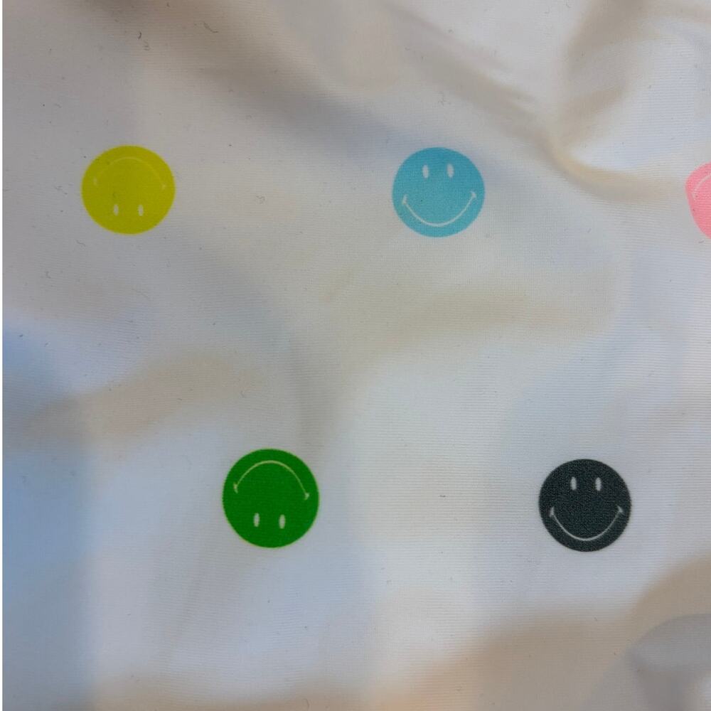 AERIE Women's One Piece Swimsuit XS White Smiley Face Babewatch Cheekiest NWT - Picture 4 of 8
